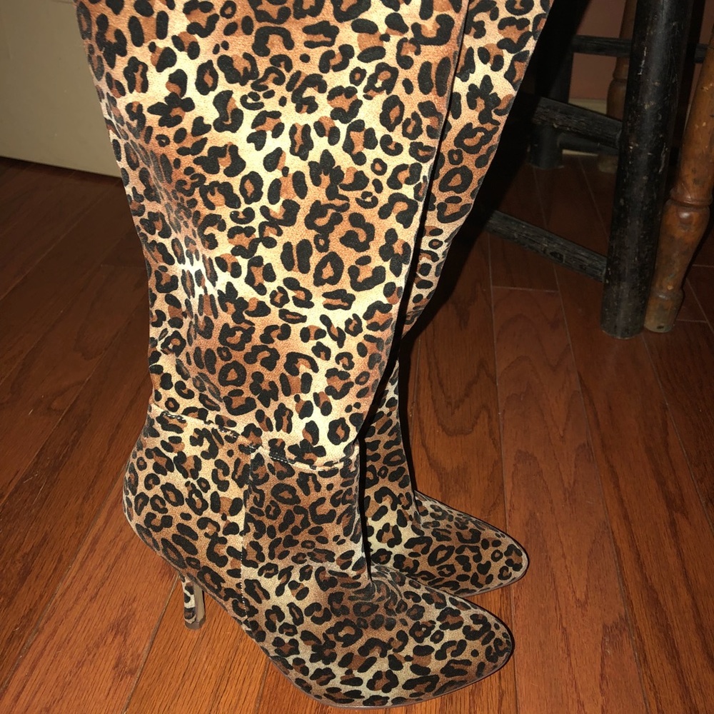 Tall Cheetah Boots